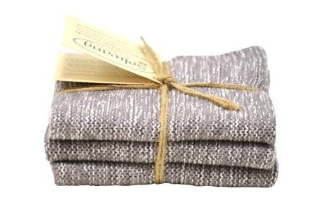 NATUR/GRAU MIX Stricktücher 3-er Set