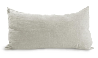 LIGHT GREY Kissenbezug  länglich LOVELY LINEN