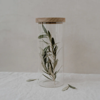 Vorratsglas HERZ weiss 25cm