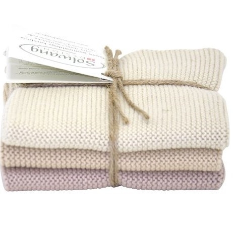 SAND KOMBI Stricktücher 3-er Set