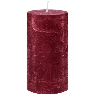 Burgundy 7/13,5cm Stumpenkerze