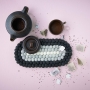 Filzkugel-Topfuntersetzer oval WOOLY | Blackish