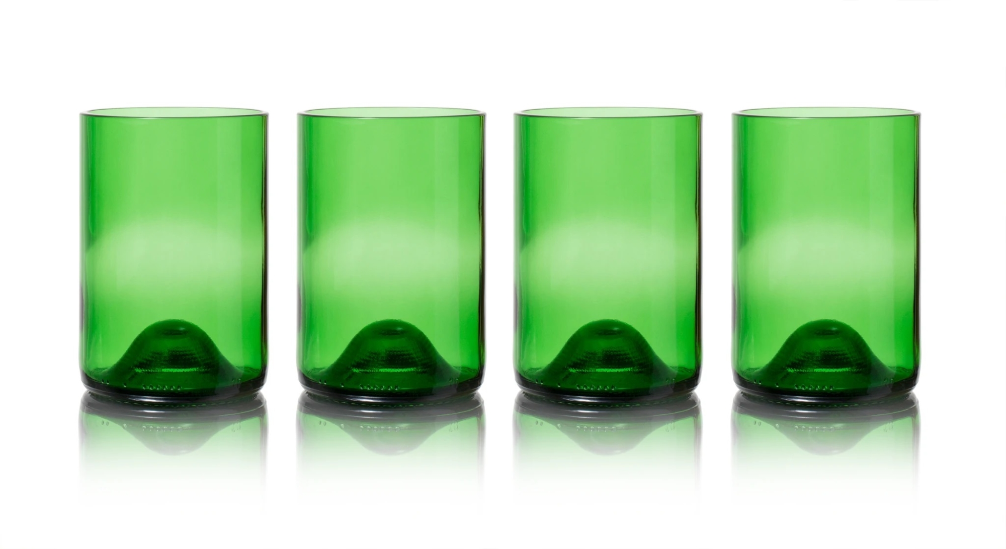 Re-Bottled Gläser 4-er Set | grün