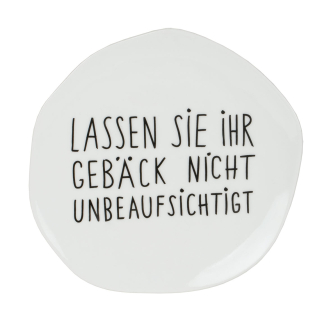 Kleiner Teller LASSEN SIE IHR GEBÄCK...