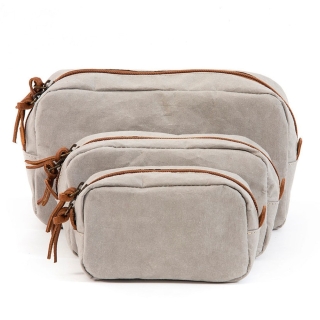 Kulturtasche GREY | 2  Größen zur Auswahl