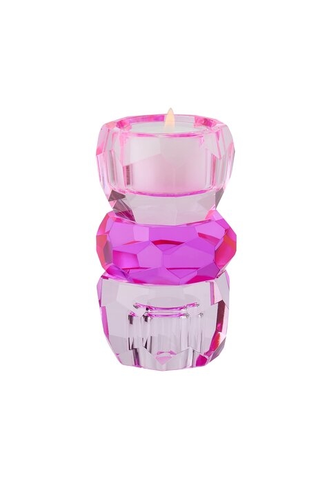 Teelicht-/Kerzenhalter PALISADES, Rosa/Pink