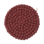 Filzkugel-Untersetzer WOOLY rd. | Burgundy