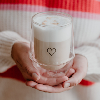 Latte Macchiatoglas HERZ 300ml