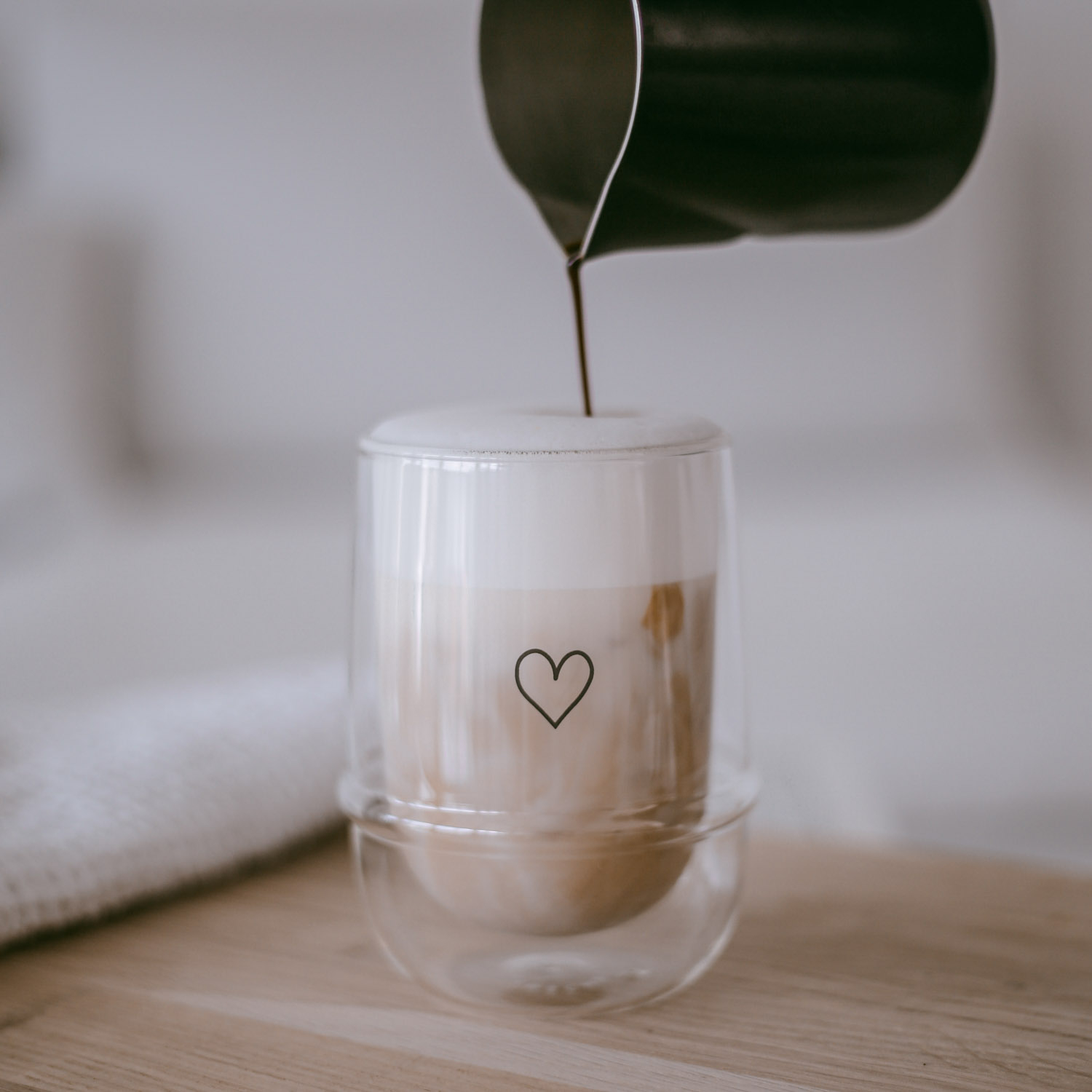 Latte Macchiatoglas HERZ 300ml