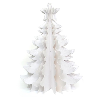 Baumwollmaché Tanne WEISS  45cm