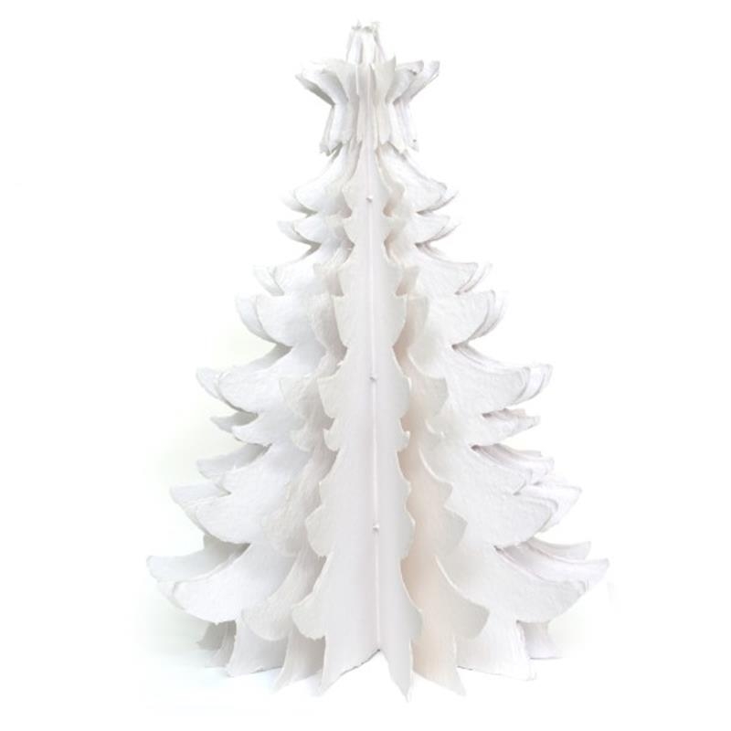Baumwollmaché Tanne WEISS  45cm