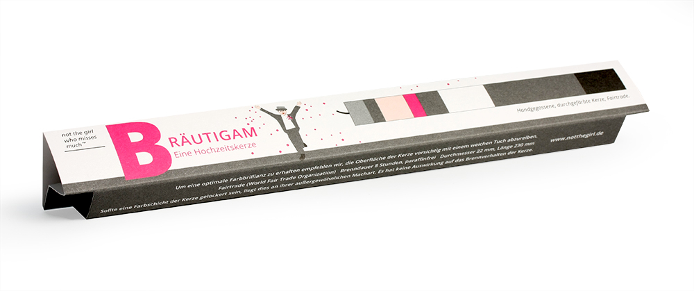 Grußkerze | Bräutigam