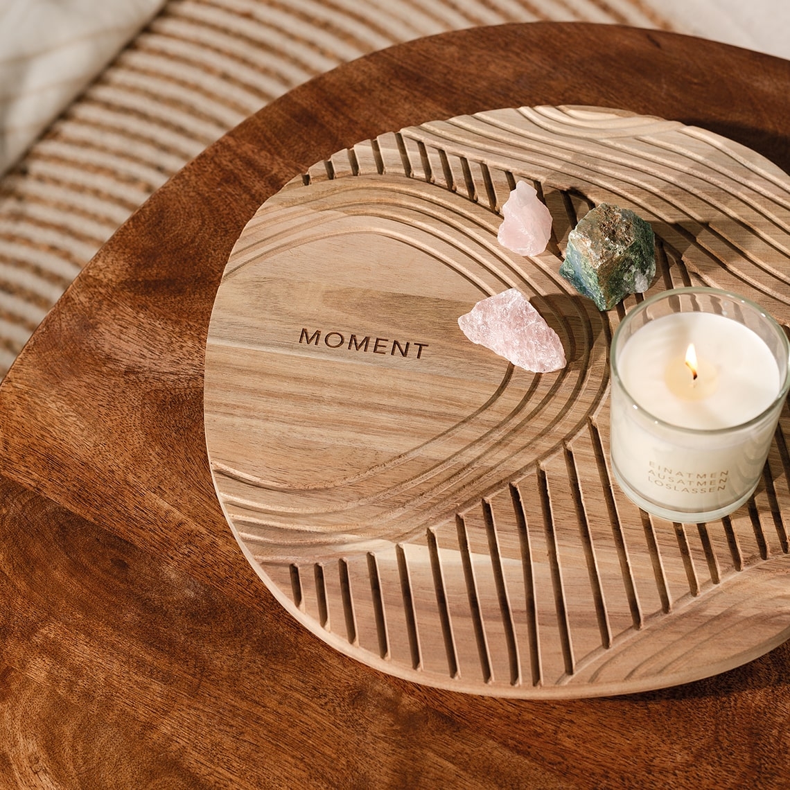 ZEN Holztablett Moment