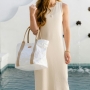 GIULIA Tasche Glossy Weiß | S