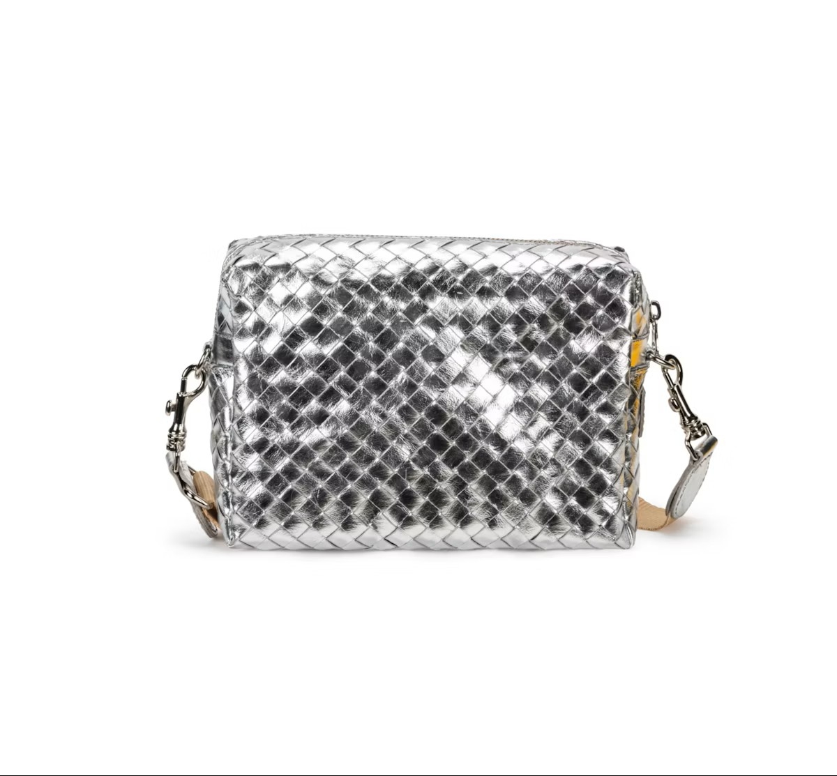 TRACOLLA Handtasche groß | Intreccio Silver