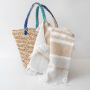 BEACH Leinentuch 85/140cm Beige