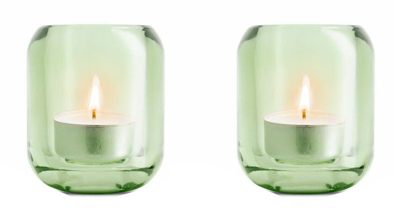 Acorn Teelichter 2-er Set Jade