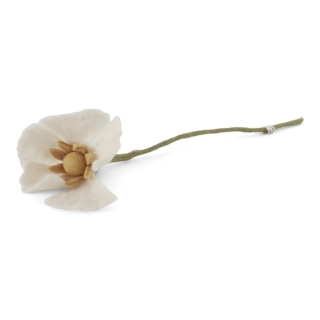 Mohn Filzblume  | Weiß
