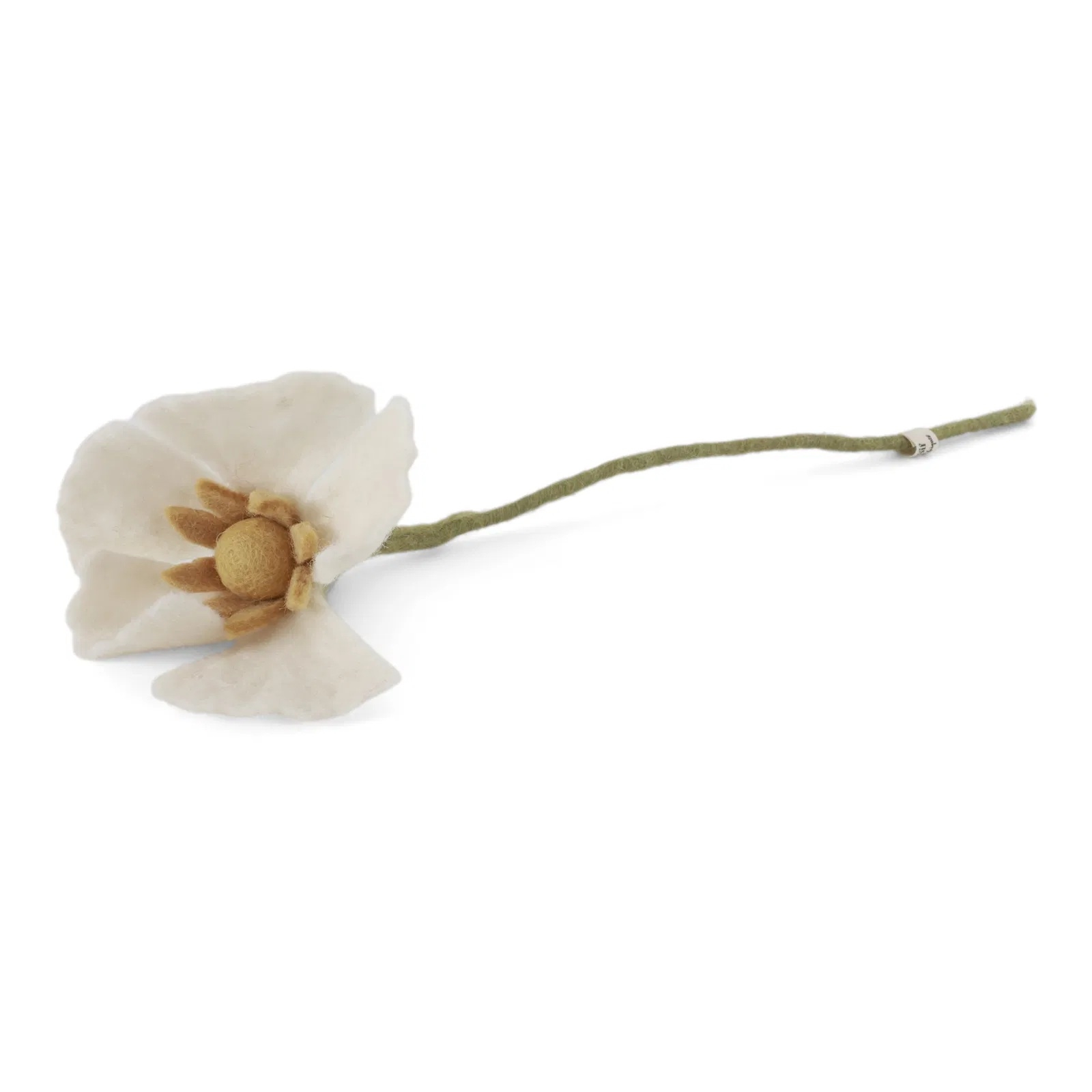 Mohn Filzblume  | Weiß