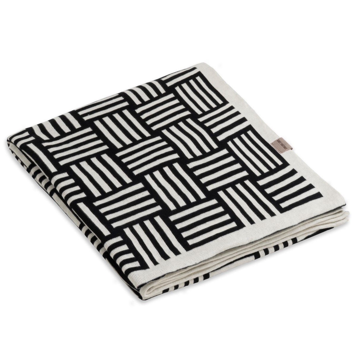 DASH Strickplaid Ecru/Schwarz