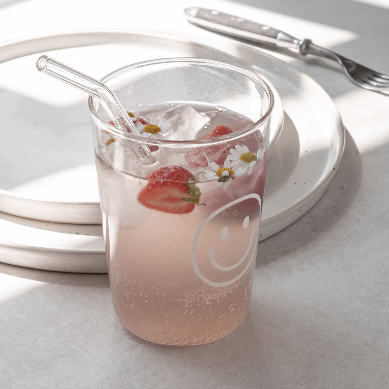 Trinkglas 430ml Smiley