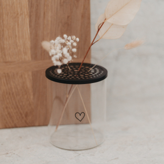 Blumenhalter | Metalldeckel für Vorratsglas Gr..