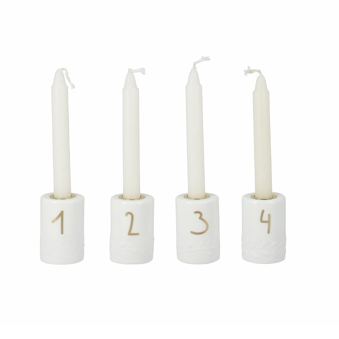 Adventslichter  Mini | Porzellan 4-er Set