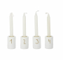 Adventslichter  Mini | Porzellan 4-er Set