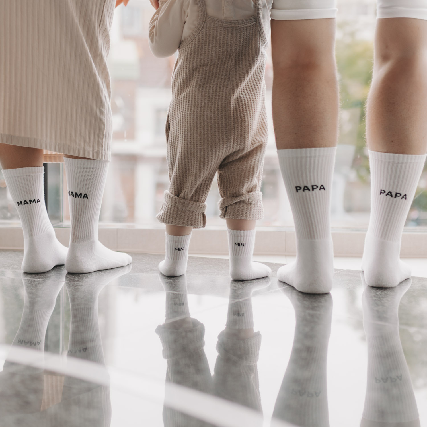 Socken weiß -L- PAPA