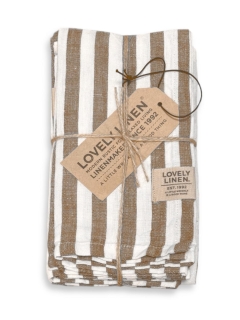 ALMOND MISTY EDGE Serviette  LOVELY LINEN