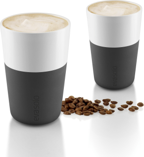 Latte-Becher | 2-er Set Black