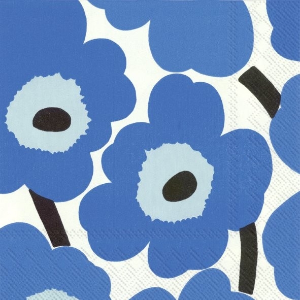 MARIMEKKO Papierservietten UNIKKO BLUE