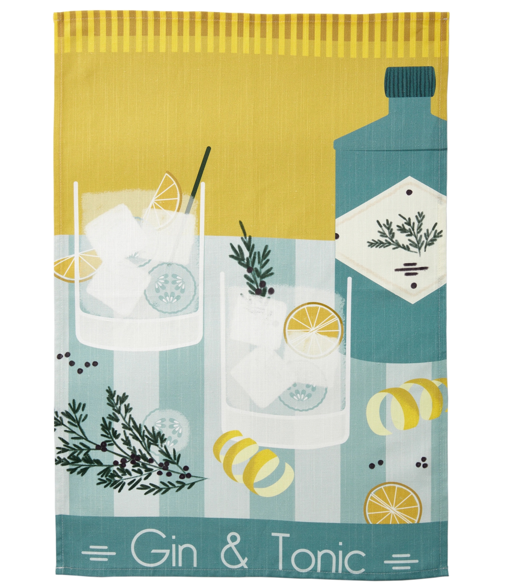 Halbleinentuch GIN & TONIC