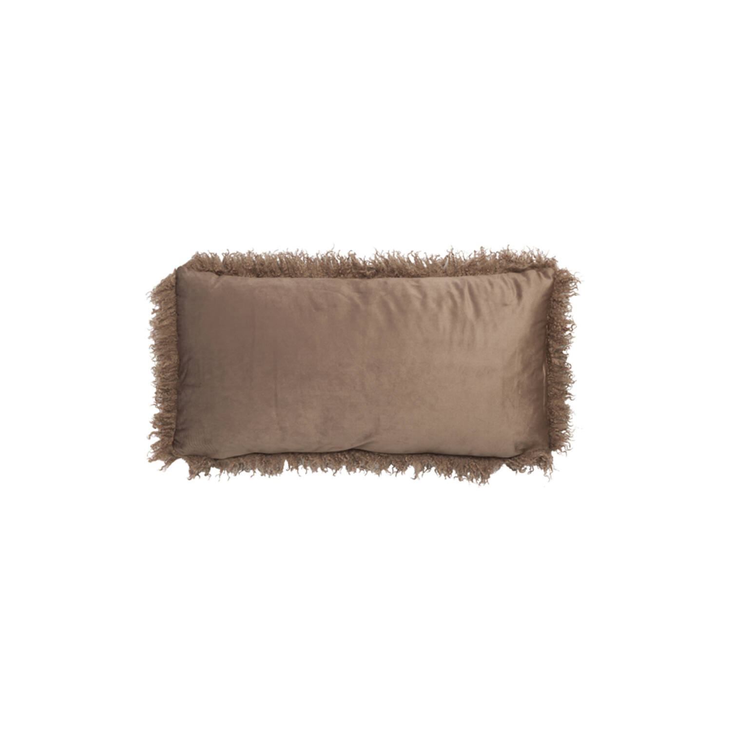 FLUFFYLY Kissen BRAUN 60/30cm