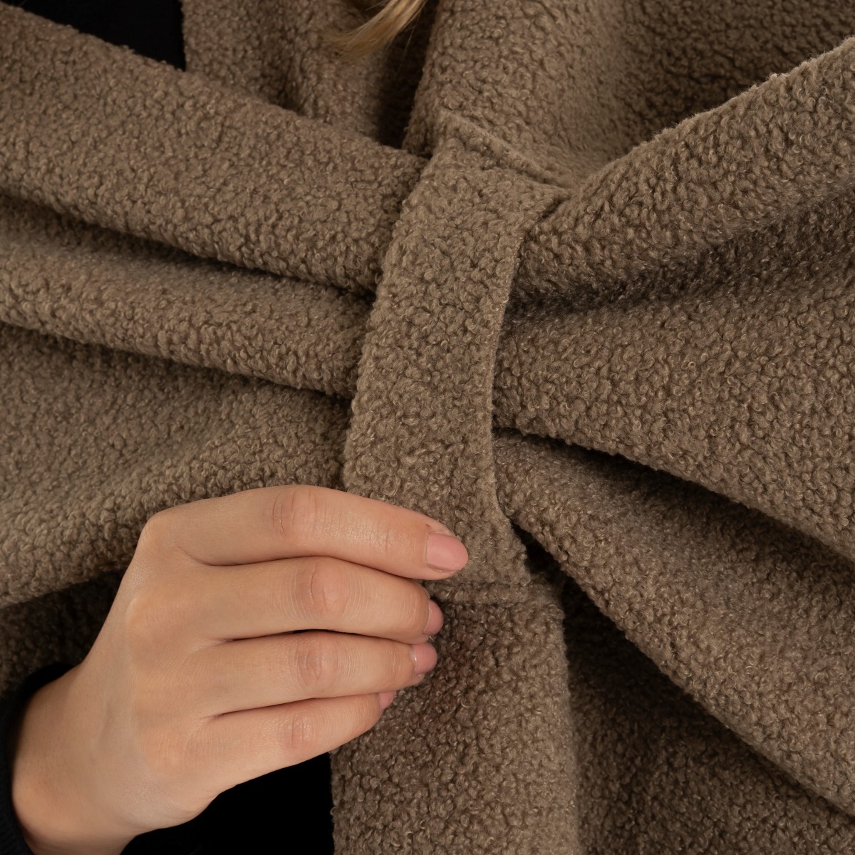 LINA Teddy-Cape | Taupe