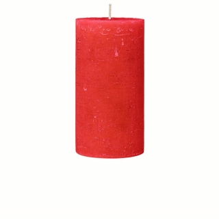 Rot 7/13,5cm Stumpenkerze